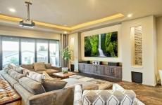 Home Theater in New Modern House