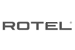 Logo marque audiovisuel Rotel, distribuée par Techno Design